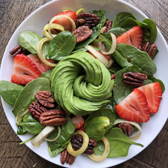 Strawberry Spinach Salad