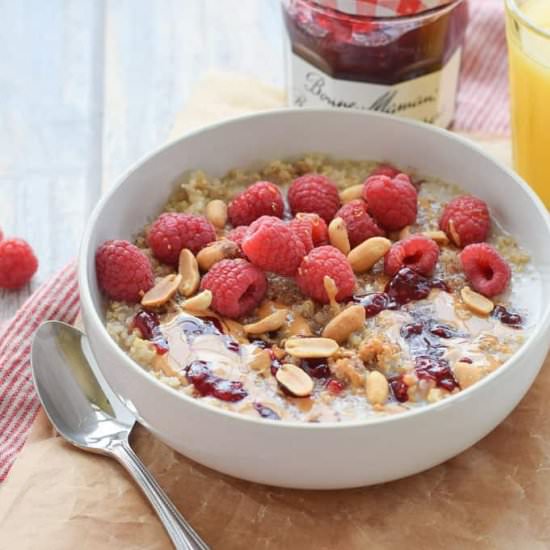 Peanut Butter and Preserves Quinoa