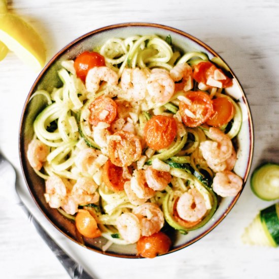 Zucchini Noodles with Shrimp