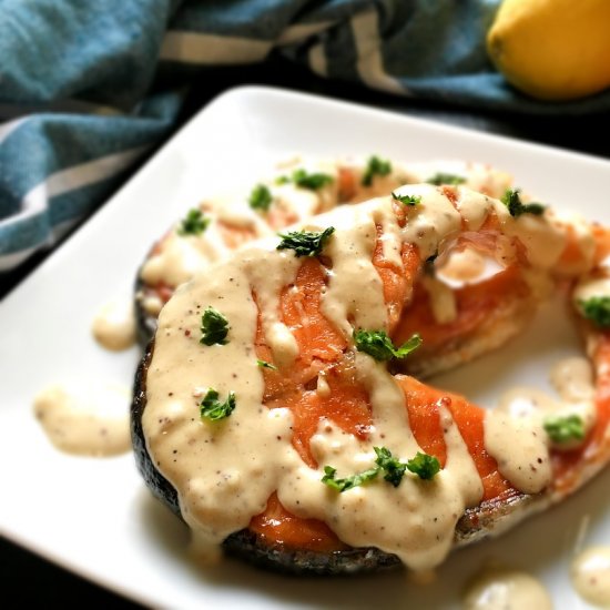 Pan Seared Salmon with Dijon Sauce