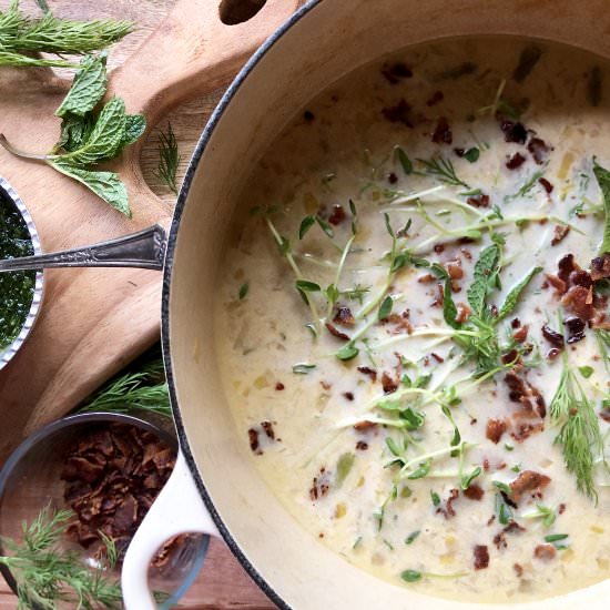 dorie greenspan’s potato chowder