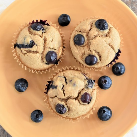 Vegan Blueberry Muffins