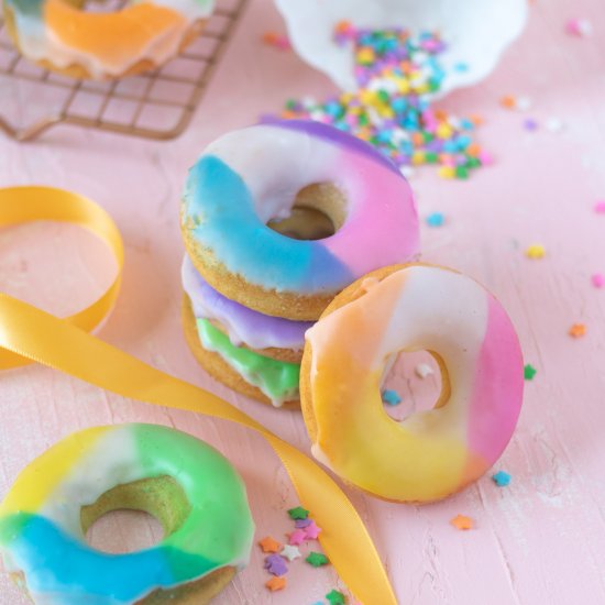 Color Blocked Donuts