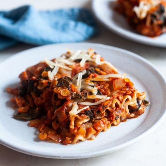 Wholesome Vegan Lentil Kale Lasagna