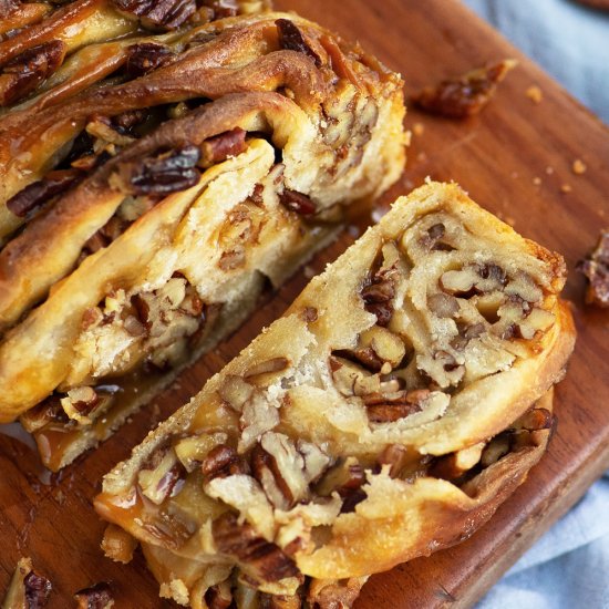 Maple Caramel Pecan Sticky Babka