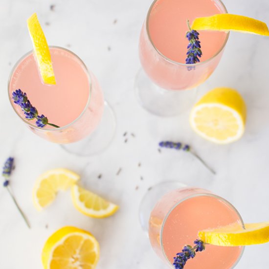 Lavender Lemonade Mimosas