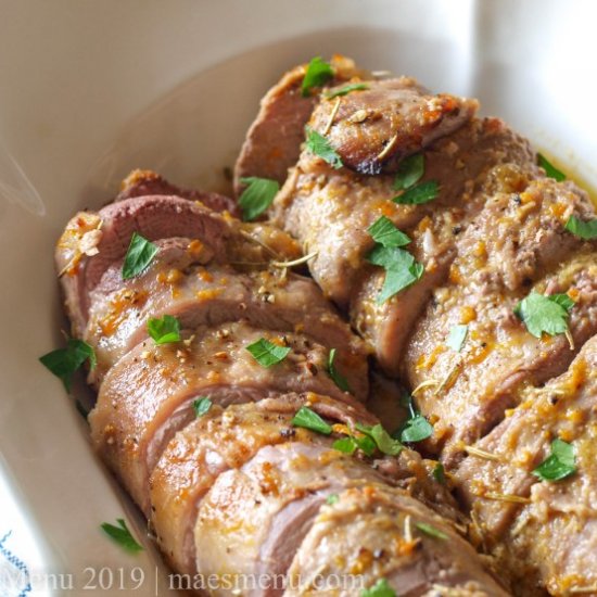 Citrus Dijon Pork Tenderloin