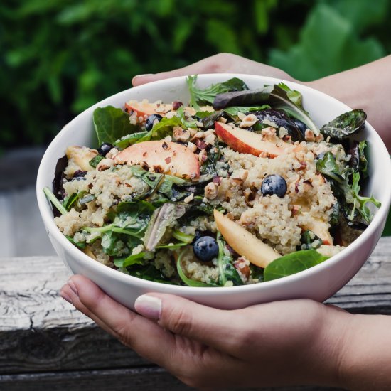 Summer Peach Quinoa Salad