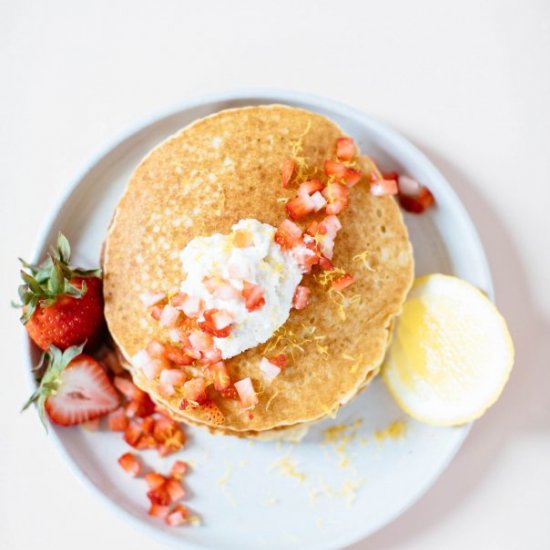 Almond Lemon Ricotta Pancakes