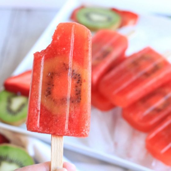 Strawberry Kiwi Popsicles