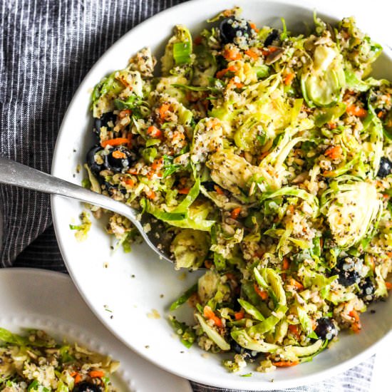 Shredded Brussels Sprouts Salad