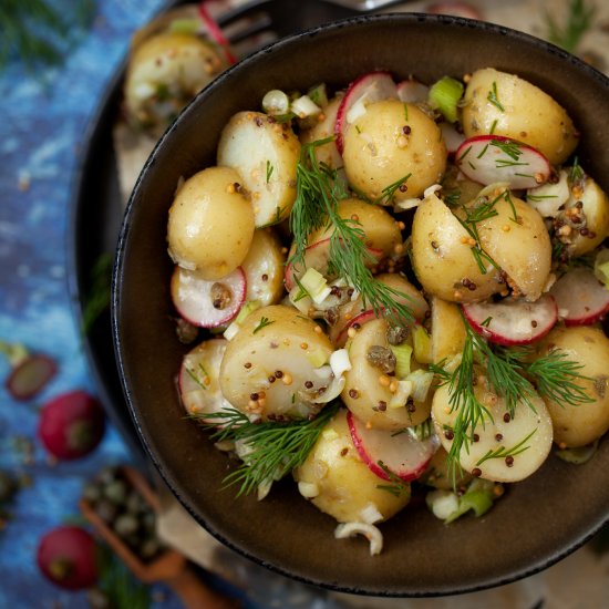 Mustard Vinaigrette Potato Salad