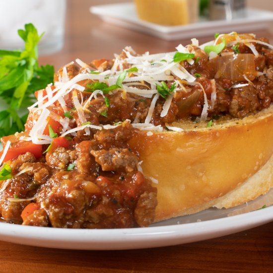 Open Faced Italian Sloppy Joes