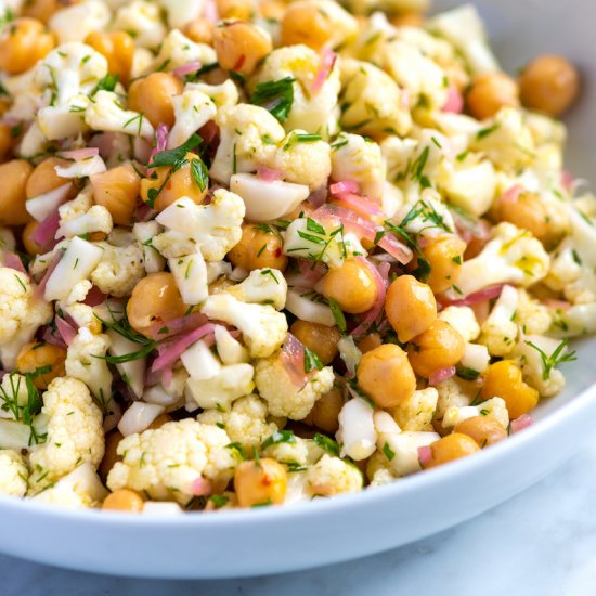 Herby Cauliflower Chickpea Salad