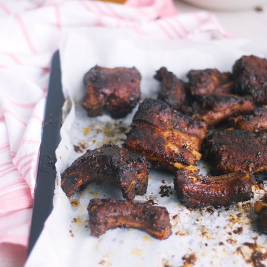 Baked Coffee Pork Ribs