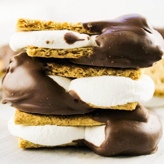 S’mores Graham Cracker Cookies