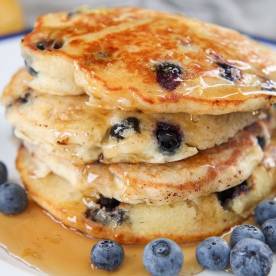 Lemon Blueberry Pancakes