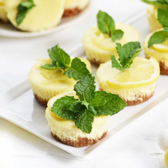 Mini Lemon Cheesecakes