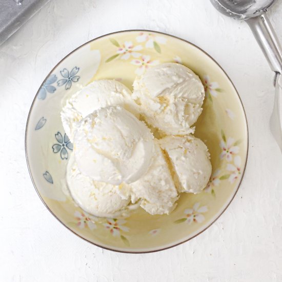 Dairy Free Lemon “Ice Cream”