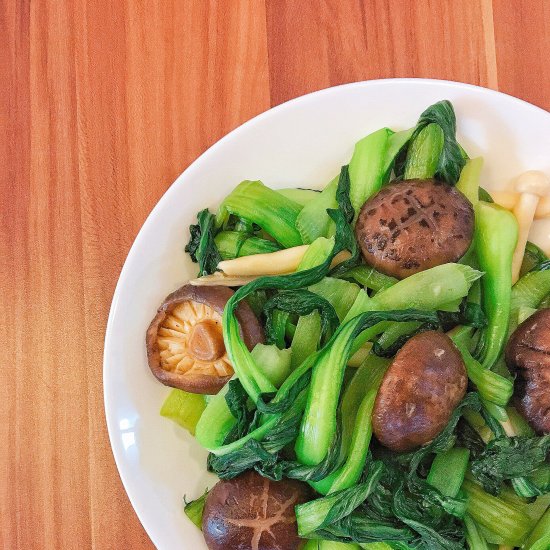 Stir-fry Bok Choy With Mushroom