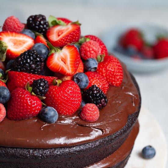 Vegan Chocolate Olive Oil Cake