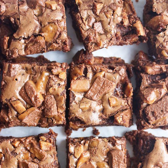 Toffee Bar Chocolate Chip Brownies