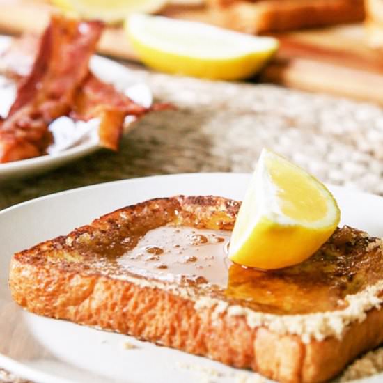 French Toast & Lemon Sugar Sauce