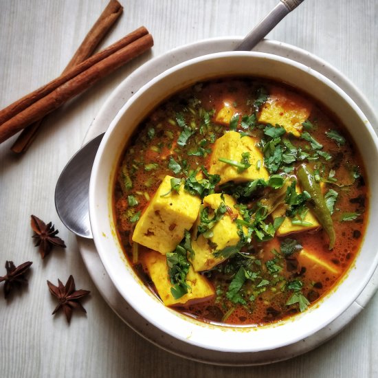 5-Minutes Quick Paneer Curry Recipe