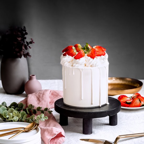 Fraisier Layer Cake