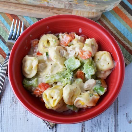 Chicken Broccoli Tortellini Bake