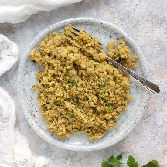 Instant Pot Quinoa with Lemongrass