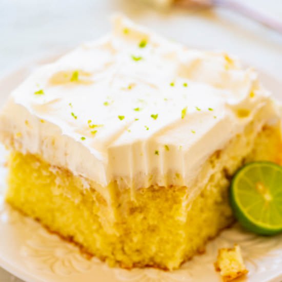 Key Lime Poke Cake