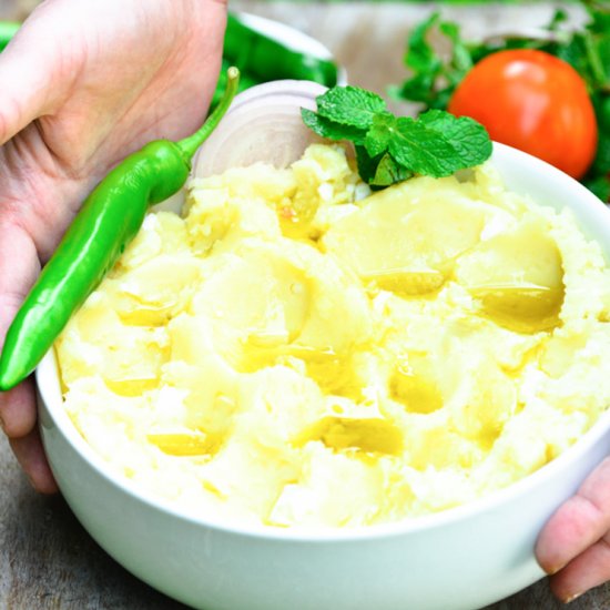 Mashed Potatoes and Boiled Eggs