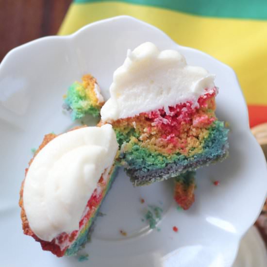 Rainbow Cupcakes