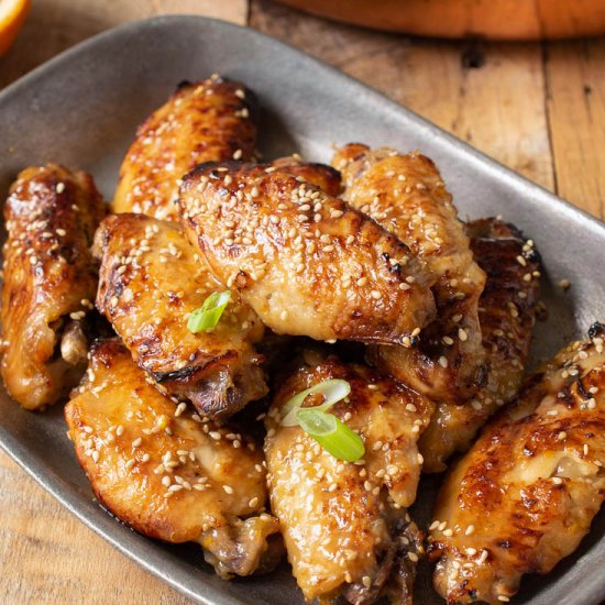 Slow Cooker Orange Chicken Wings