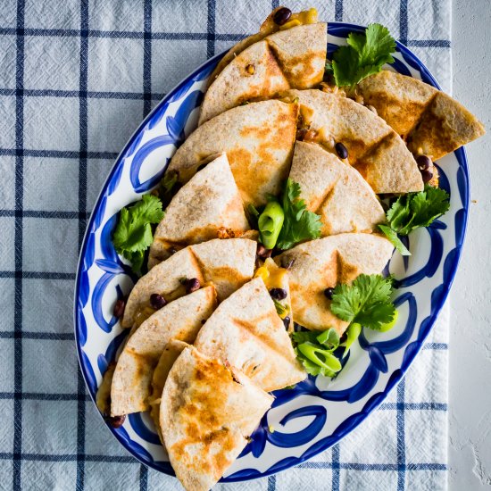 Southwest Veggie Quesadillas