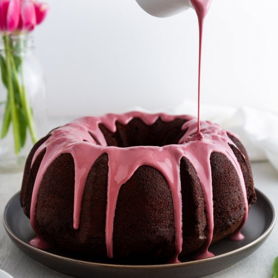 Ruby Chocolate Bundt Cake