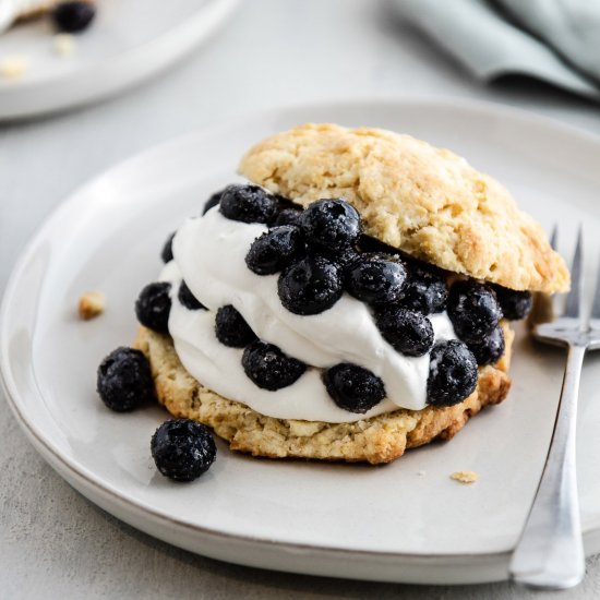 Blueberry Shortcakes & Mascarpone