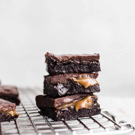 Gluten-Free Caramel Brownies