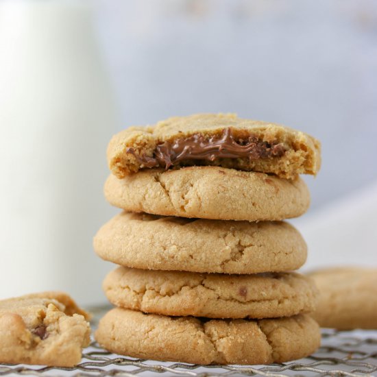 Nutella Peanut Butter cookies