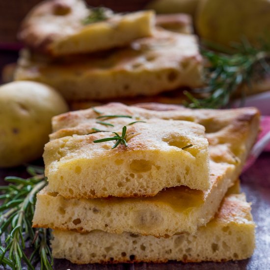 Potatoes focaccia