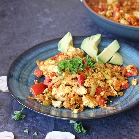 Healthy Vegan Tofu Scramble