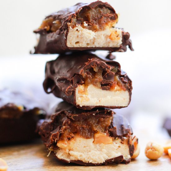 Vegan Healthy Snickers Bars