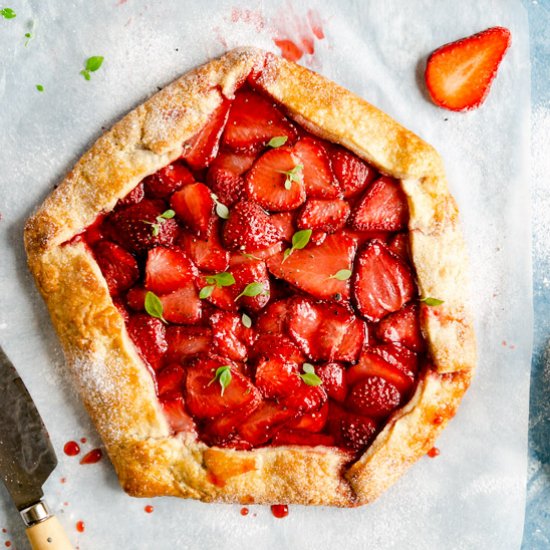 Classic Strawberry Galette