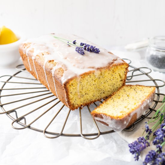 Lavender Lemon Poppy Seed Cake