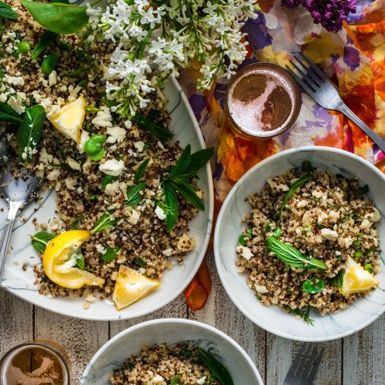 Fava Bean Quinoa Salad