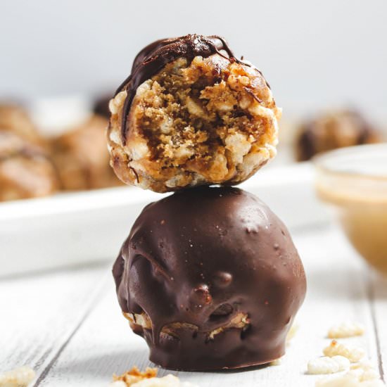 Peanut Butter Rice Crispy Balls