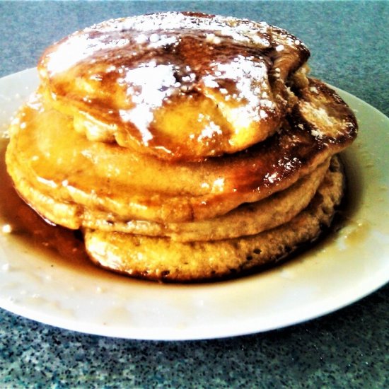 CINNAMON-SYRUP GLAZED PANCAKES