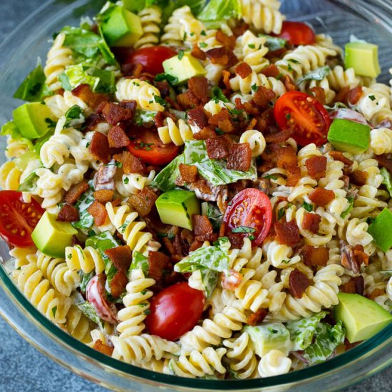 BLT Avocado Pasta Salad