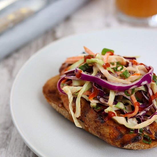 Grilled Thai Chicken Smørrebrød